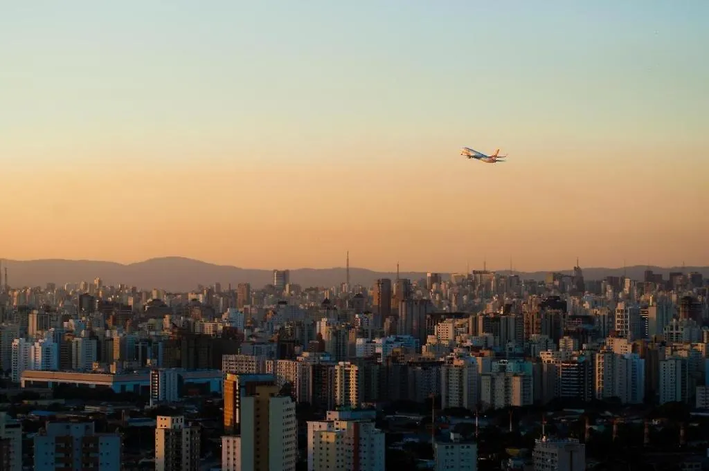 Flat De Luxo Com Vista Para Aeroporto De Congonhas H1812 상파울루 아파트